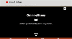 Desktop Screenshot of grinnell.edu