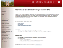 Tablet Screenshot of jobs.grinnell.edu
