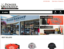 Tablet Screenshot of bookstore.grinnell.edu